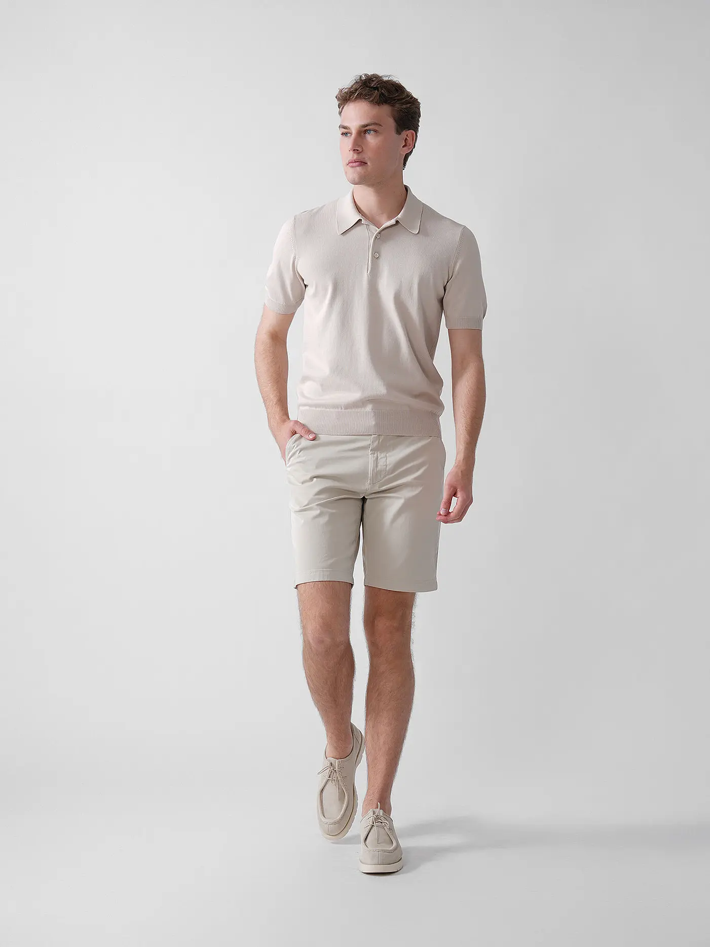 GRAN SASSO | Poloshirt | beige